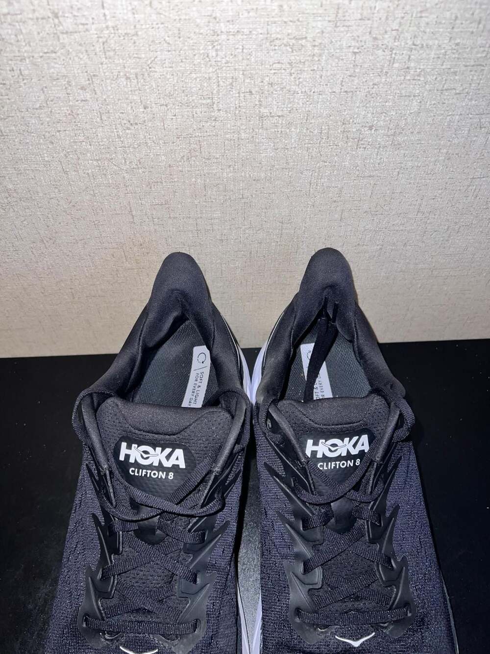 HOKA One One Clifton 8 Wide Black White Men's Running Shoes Size 13 2E - Picture 11 of 11